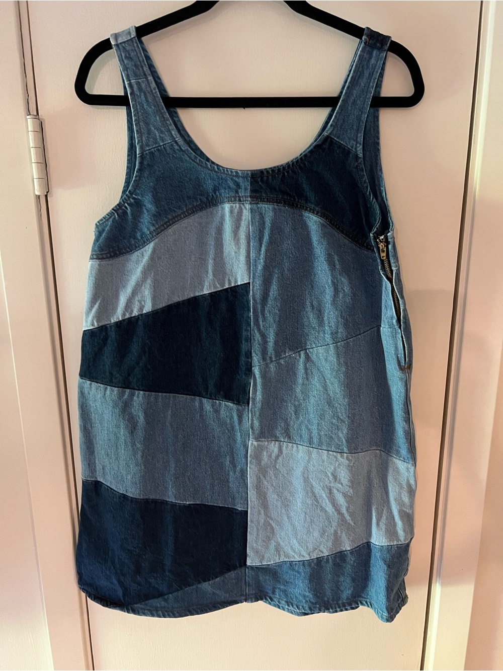 FRAME Denim Patchwork Tank Dress